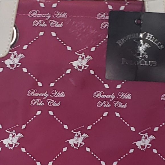 BEVERLY HILLS POLO CLUB RUBBER TOTE NWT. - Picture 2 of 6